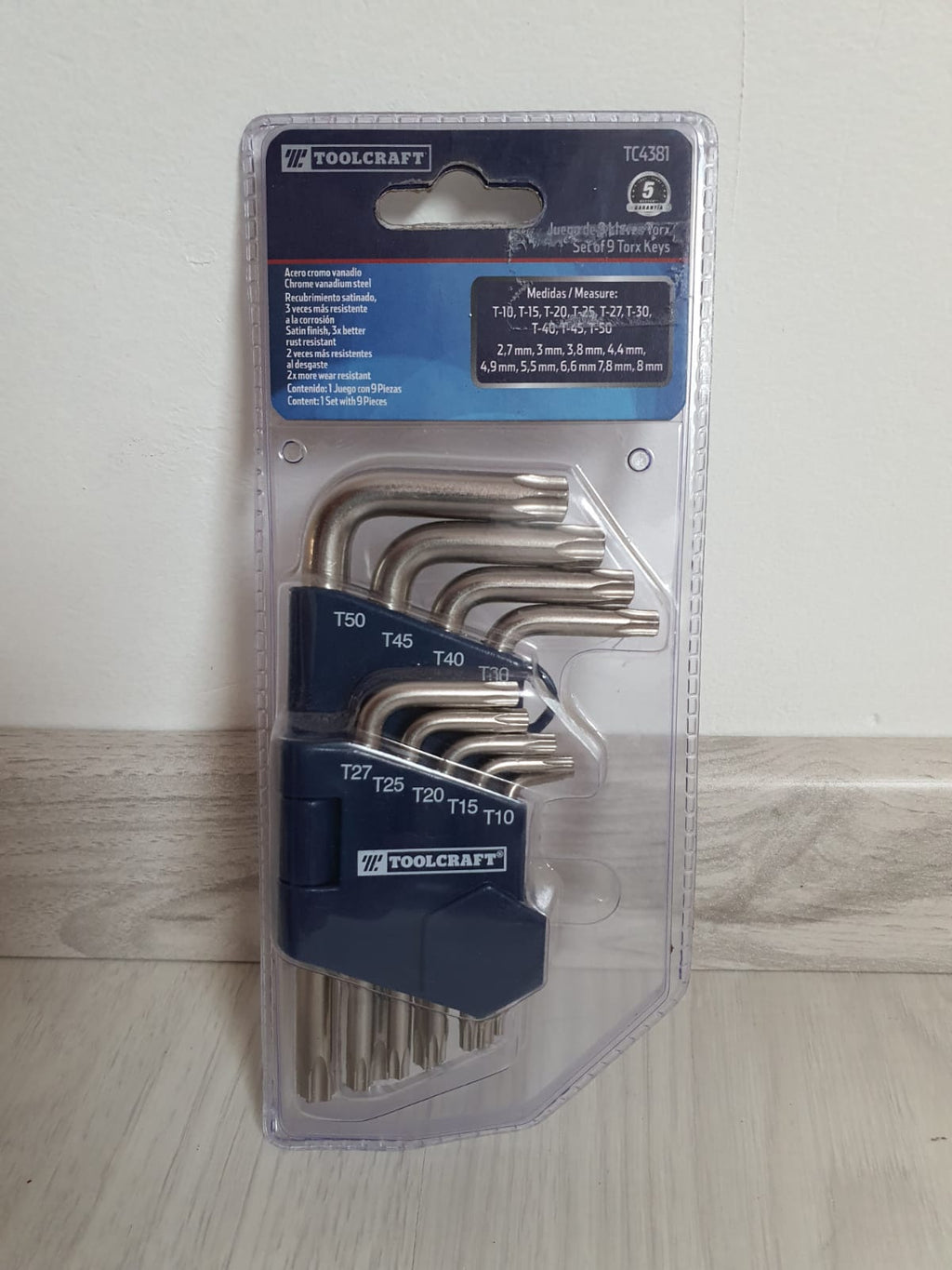 Juego de llaves torx Toolcraft