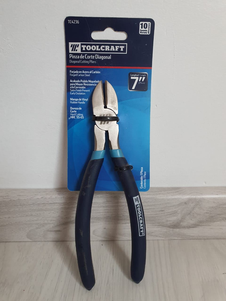 Pinza de corte diagonal 7´´ Toolcraft