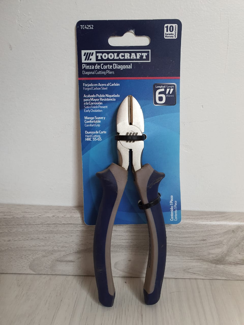 Pinza de corte diagonal 6´´ Toolcraft
