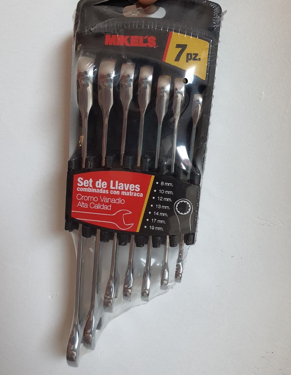 Set de llaves combinado con matraca Mikel´s